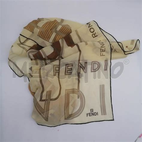 foulard di seta fendi vintage|Foulard in Seta di lusso da Donna .